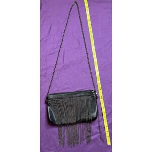 3AM Forever Black Clutch With Chains w/ Detachable Shoulder Strap